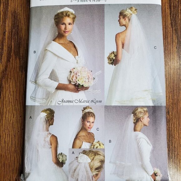 00s Vogue Pattern V8374 Bridal Veils Joanna Maria Lyon - Picture 1 of 3